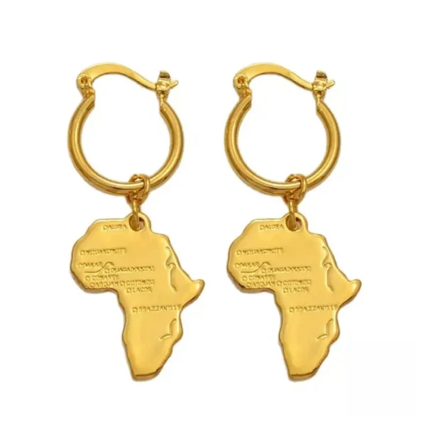 boucle-doreille-carte-afrique-1 Boucle d'oreille Afrique en forme de carte