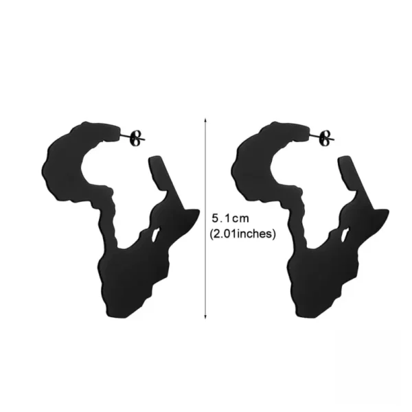 Souligne la culture africaine : boucle d'oreille unique