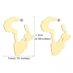 Bijou ethnique : boucle d'oreille continent africain