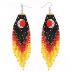 Boucle d'oreille en perles sénégalaises