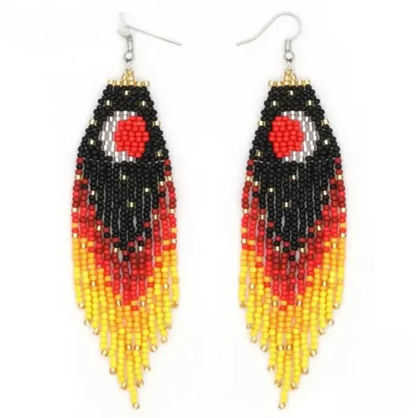 boucle-doreille-senegalaise-en-perles-1 Boucle d'oreille en perles sénégalaises