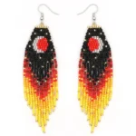 Boucle d'oreille en perles pour un look authentique