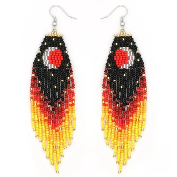 Boucle d'oreille en perles pour un look authentique