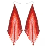 Boucle d'oreille africaine en perles colorées