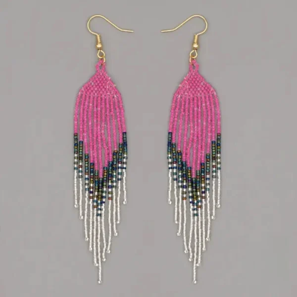Création artisanale : boucle d'oreille en perles