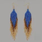 Style africain : boucle d'oreille en perles