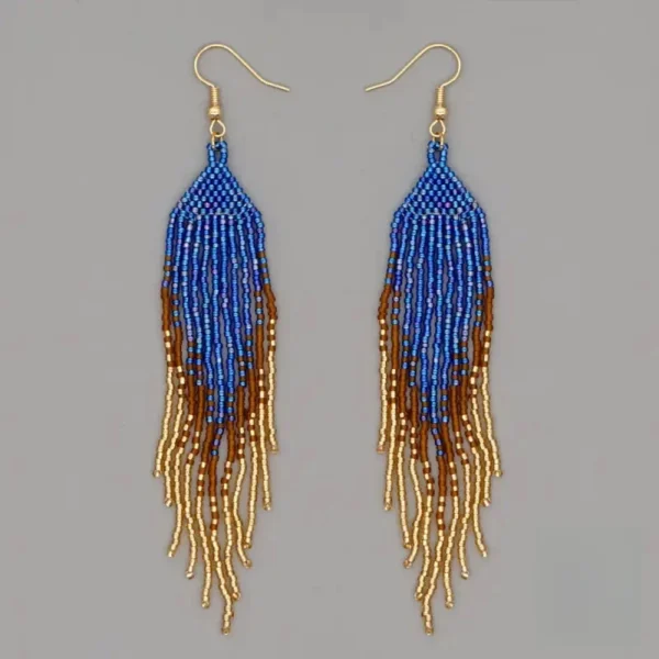 Style africain : boucle d'oreille en perles