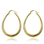 Boucle d'oreille argentée style africain