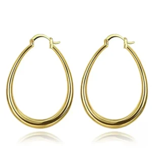 Boucle d'oreille argentée style africain