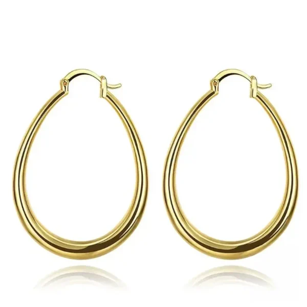 Boucle d'oreille argentée style africain