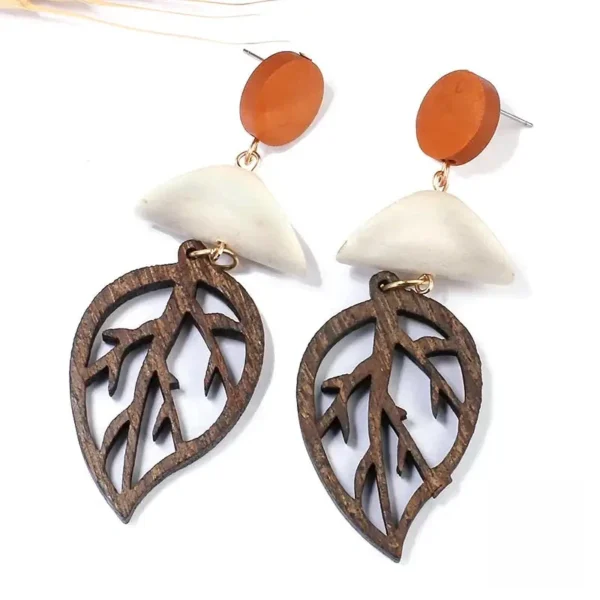 Boucles d'oreilles africaines en couleur éclatante