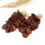 Mode africaine : boucles d'oreilles artisanales uniques