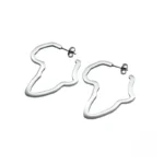 Boucles d'oreilles africaines plaquées élégantes