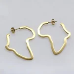 Bijoux plaqués inspirés de l'Afrique, boucles d'oreilles