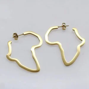 Bijoux plaqués inspirés de l'Afrique, boucles d'oreilles