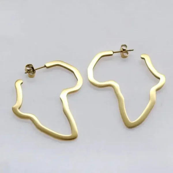 Bijoux plaqués inspirés de l'Afrique, boucles d'oreilles