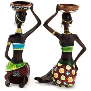 Bougeoir décoratif africain pour ambiance chaleureuse