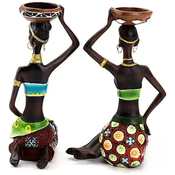 Bougeoir décoratif africain pour ambiance chaleureuse