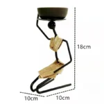 Bougeoir femme africaine pour table élégante