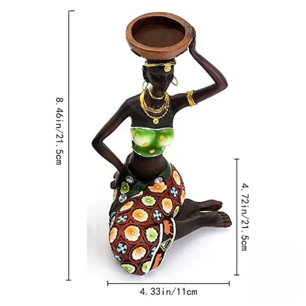 Objet déco femme africaine pour salon