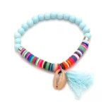 Bracelet coloré avec motifs africains