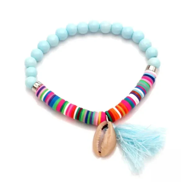 Bracelet coloré avec motifs africains