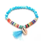 Élégant bracelet en coquillage paré