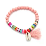 Accessoire mode en coquillage ethnique