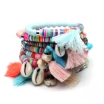 Bracelet décoratif en coquillage authentique