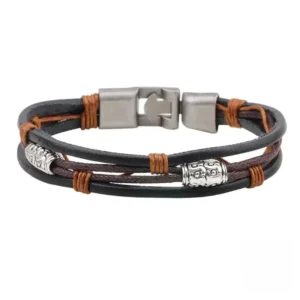 Bracelet Africain en cuir traditionnel
