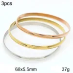 Bracelet Acier Doré Luxe