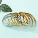Bracelet Africain Dorée en Acier Inoxydable - vue 6
