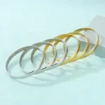 Bracelet Africain Dorée en Acier Inoxydable - vue 7