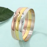Bracelet en Acier Doré Ethnique