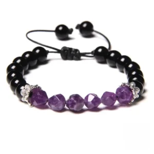 Bracelet artisanale en pierre, touche ethnique