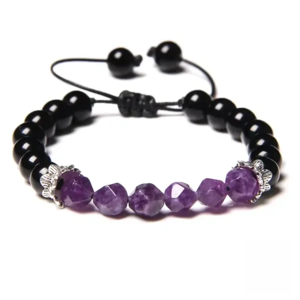 Bracelet artisanale en pierre, touche ethnique