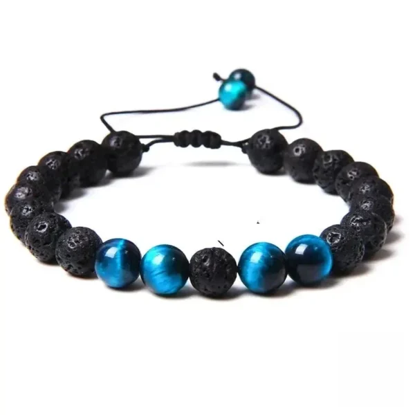 Bracelet original avec perles de pierre