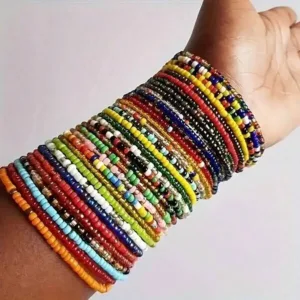 Bracelet Africain en perles pour femme