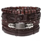 Bracelet artisanal en cuir pour homme
