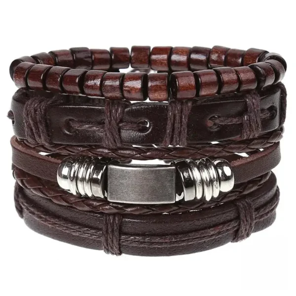 Bracelet artisanal en cuir pour homme