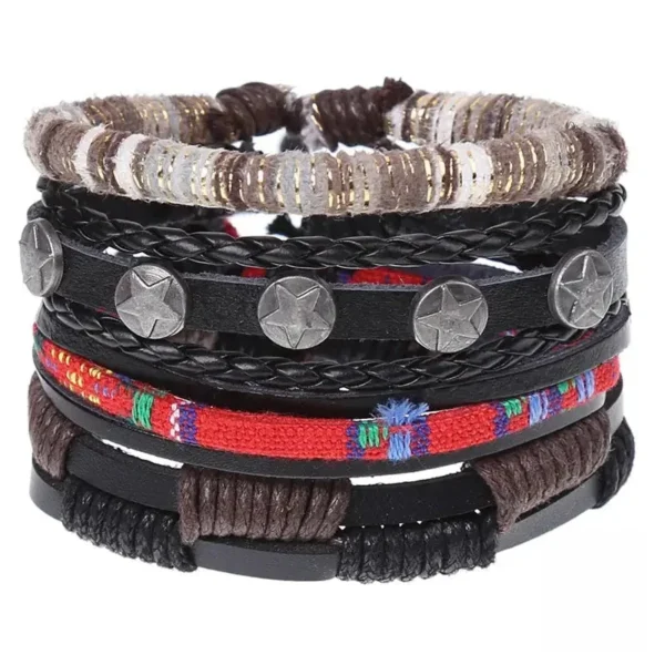 Bijou en cuir pour homme, inspiration africaine