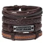 Bracelet Africain Homme en cuir véritable - vue 2