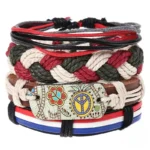Bracelet Africain Homme en cuir véritable - vue 4
