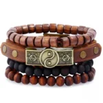 Bracelet Africain Homme en cuir véritable - vue 7