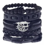 Bracelet Africain Homme en cuir véritable - vue 8