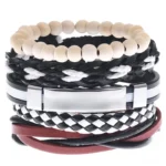 Bracelet Africain Homme en cuir véritable - vue 9