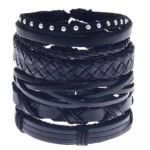 Bracelet Africain Homme en cuir véritable - vue 10