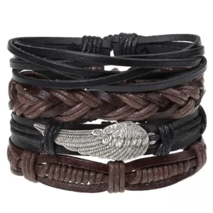 Accessoire en cuir masculin inspiré de l'Afrique