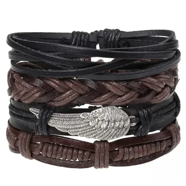 Accessoire en cuir masculin inspiré de l'Afrique