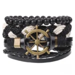 Bijou africain pour homme en cuir de qualité
